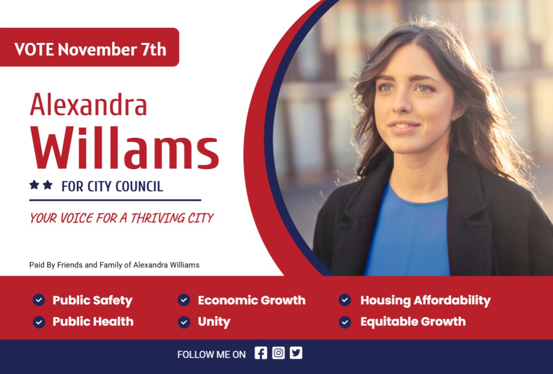 Variable data political mailer with voter targeting